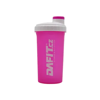 Dafit Šejkr 700 ml růžovo bílá, bílé logo