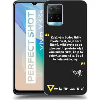 Pouzdro na mobilní telefon Picasee silikonový černý obal pro Vivo Y33s - Kazma - MĚLI BYSTE SE DO TOHO PUSTIT