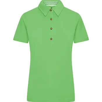Dámské tričko James&Nicholson Dámská polokošile JN715 Lime Green-Lime Green L