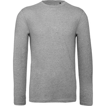Pánské tričko B&amp;C Pánské tričko s dlouhým rukávem TM070 Sport Grey (Heather) S