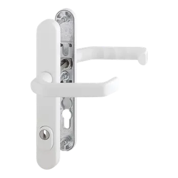 HOPPE Bezpečnostní kování Liverpool se zakrytím vložky Provedení: klika - klika, Povrch: F9016 běžná bílá