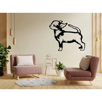 Vsepropejska Čivava 3 dřevěná dekorace na zeď Rozměr (cm): 38 x 32