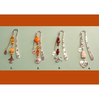 Doplněk ke knize Korálková kovová záložka do knihy, barevný mix