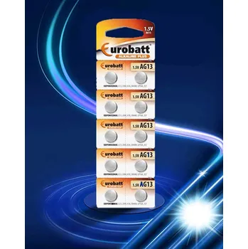 Článková baterie Deminas Výkonné alkalické baterie AG13 10 ks