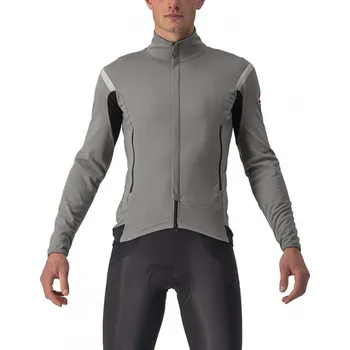 Cyklistická bunda CASTELLI Cyklistická zateplená bunda - PERFETTO ROS 2 CONV. - šedá 2XL