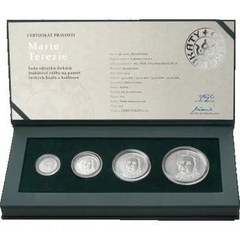 Sběratelství 2017 - Sada čtyř stříbrných odražků dukátů Marie Terezie