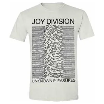 Merch Joy Division: Tričko Unknown Pleasures (white) XXL 2016