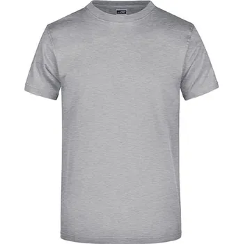 Pánské tričko James&Nicholson Unisex triko JN002 Grey Heather 4XL