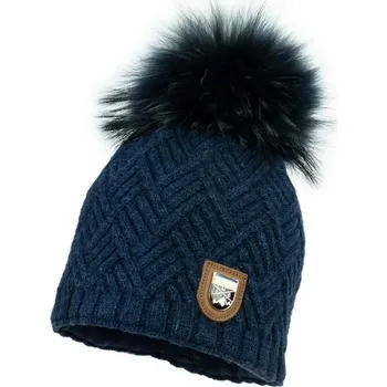 Čepice JAMIKS dětská zimní čepice Armands I merino tmavě modrá 54 cm