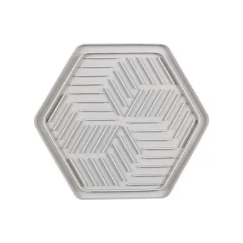 Miska pro psa Flamingo lízací podložka L 24 x 21 x 1 cm šedá