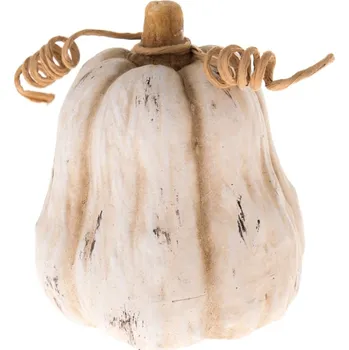 Dýně dekorace bílá keramika