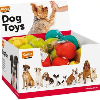 Hračka pro psa Karlie Hračka pro psy latexová pískací Puffy různé varianty 5x5cm