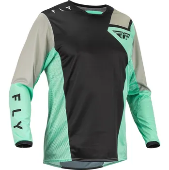 Moto dres FLY Racing MX dres Kinetic Jet černá/mint/šedá XXL