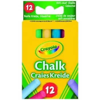 Set školních potřeb Kreda niepyląca kolorowa 12 kolorów CRAYOLA