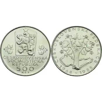 1988 - Pamětní mince Českolovenské federace - b.k.