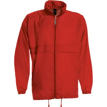 Pánská větrovka B&C Unisex sportovní bunda JU800 Red XL