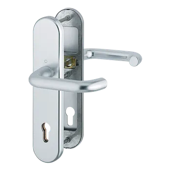 HOPPE Bezpečnostní kování Paris Provedení: klika - klika, Povrch: F1 - stříbrný elox