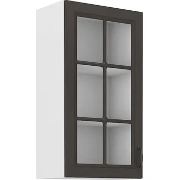 Koupelnový nábytek Vysoká horní skříňka STILLO GRAPHITE / BÍLÁ 40 GS-90 1F