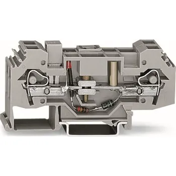 Rozvaděč WAGO Svorka 282-140 Rozpojovací pro ochranný vodič 24 V 6 mm², šedá 282-140