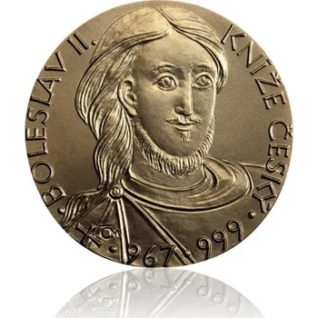 Pamětní mosazná medaile Boleslav II.