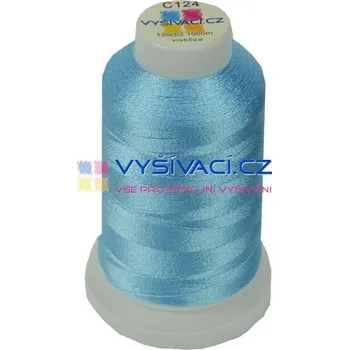 Nit vyšívací nit modrá C124 návin 1000m viskóza nitě - počet kusů: 1 kón návin 1000m 36,30 Kč s DPH za kón při nákupu balení 10 kusů