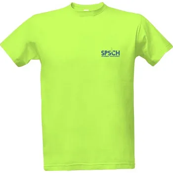Pánské tričko Tričko s potiskem Pánské triko s logem SPŠCH zelené pánské