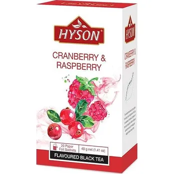 Čaj Hyson Cranberry & Raspberry, černý čaj (20 sáčků)