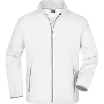 Pánská softshellová bunda James&amp;Nicholson Pánská softshellová bunda JN1130 White-White XL