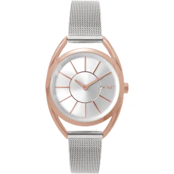 Hodinky MINET Stříbrno-růžové dámské hodinky MINET ICON SEMI ROSE GOLD MESH MWL5019 (MINET Stříbrno-růžové dámské hodinky MINET ICON SEMI ROSE GOLD MESH MWL5019)
