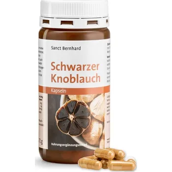 Přírodní produkt Sanct Bernhard Černý Česnek Extrakt 500 mg 120 kapslí