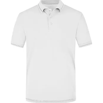 Pánská móda James&amp;Nicholson Pánská polokošile JN569 White-Black XL