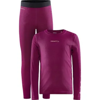 Dětské termoprádlo CRAFT set CORE Warm Baselayer Junior 1909712-486740 růžová - 122, 122, 122
