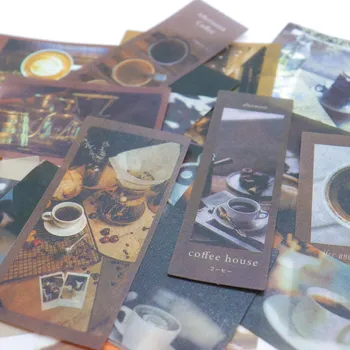 Náplň do diáře CuteArt Washi samolepky - Coffee Time, 40 ks