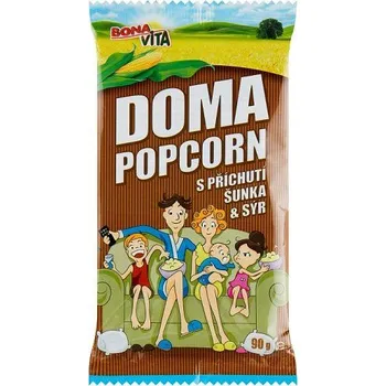 Popcorn Bona Vita Doma popcorn šunka a sýr 90g