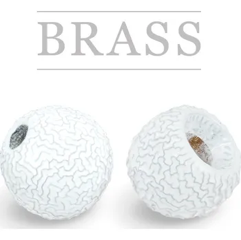 Knápek Brass Beads Regular Sunny White 3mm