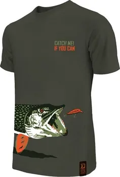 Rybářské oblečení Delphin Tričko Catch Me! štika L