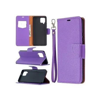 Pouzdro na mobilní telefon Knížkové pouzdro zavírací Galaxy A42 - PU fialové
