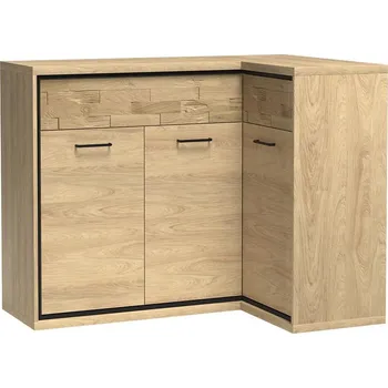 Ložnice Komoda Rohova Mediolan 127,5x85cm Deska Natural Hikora, M15