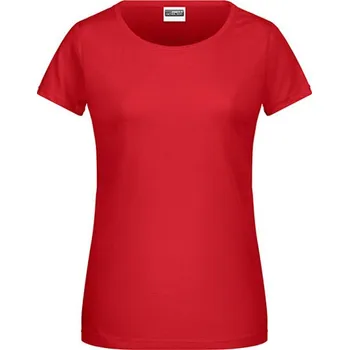 Dámské tričko James&Nicholson Dámské triko JN8007 Red L