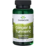 Swanson Ginger & Turmeric 60 cps.