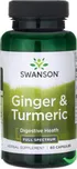 Swanson Ginger & Turmeric 60 cps.