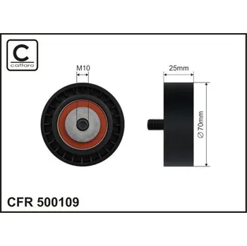Napínací kladka, žebrovaný klínovy řemen CAFFARO 500109