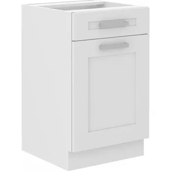Kuchyňská skříňka Spodní skříňka se šuplíkem LUNNA BÍLÁ 50 D 1F 1S