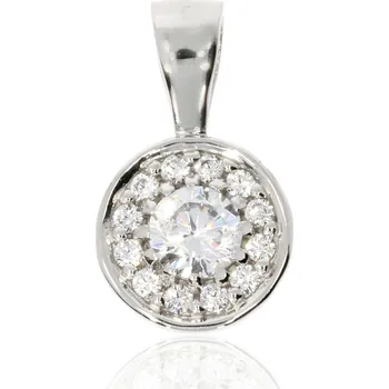 Přívěsek Zlatnictví Helios Zirkonový přívěsek z bílého zlata