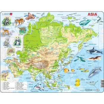 Cizí jazyk Puzzle Australia Topographic Map