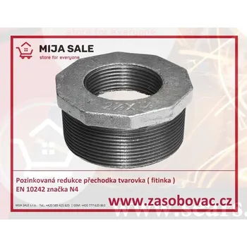 Fitinka 241 MF - 1/2"x3/8" - Pozinkovaná redukce přechodka tvarovka ( fitinka ) EN 10242 značka N4