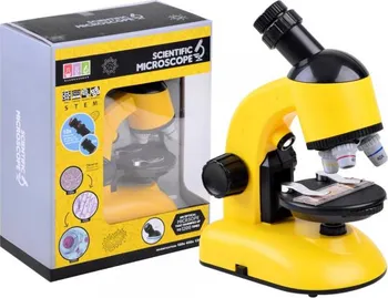 Mikroskop Mikroskop s příslušenstvím žlutý