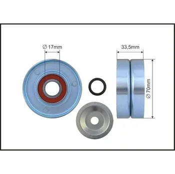 Napínací kladka, žebrovaný klínovy řemen CAFFARO 500026