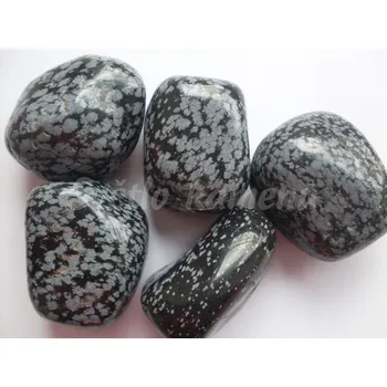 Masážní kámen OBSIDIÁN VLOČKOVÝ masážní