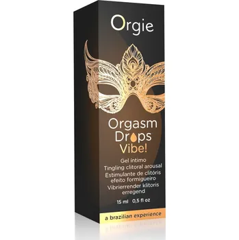 Orgie Orgasm Drops Vibe - brnivý intimní gel pro ženy (15 ml)